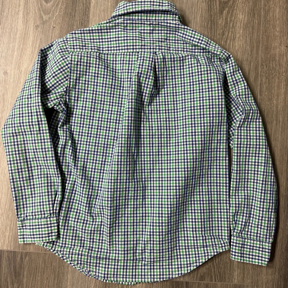 Janie and Jack Lot of 4 LS Boys Plaid Button-Down Shirts Size 8 - Picture 7 of 14